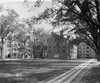 South Middle College, only remaining old building at Yale by Detroit Publishing Co.